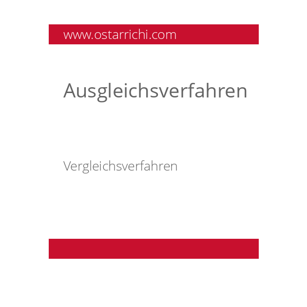 Ausgleichsverfahren