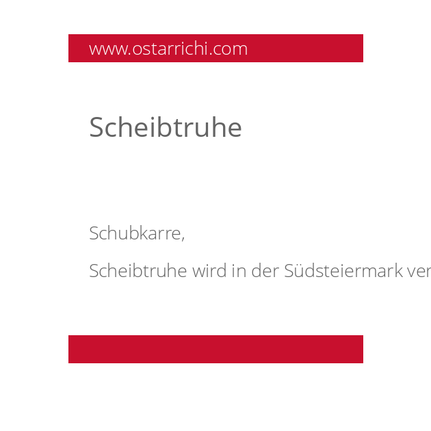 Scheibtruhe
