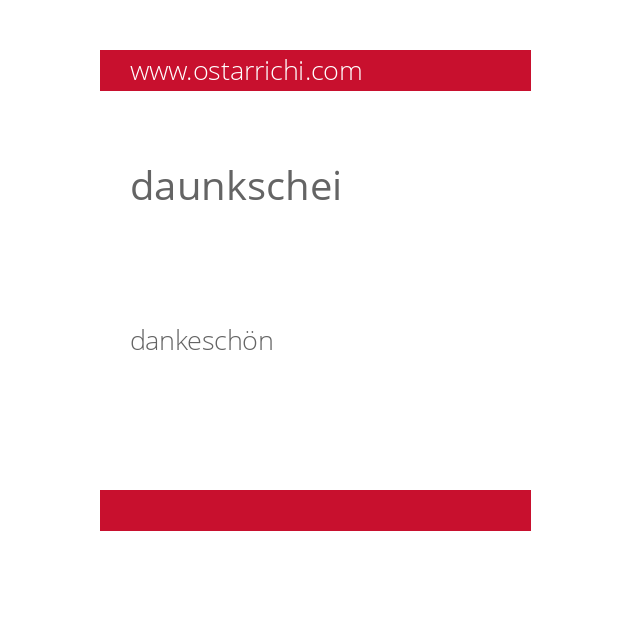 daunkschei