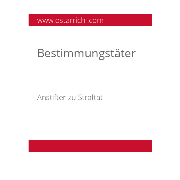 Bestimmungstäter