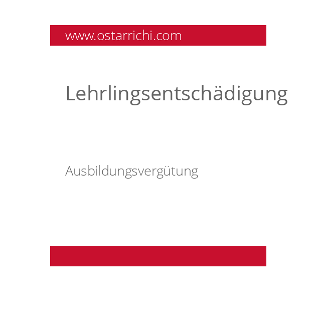 Lehrlingsentschädigung