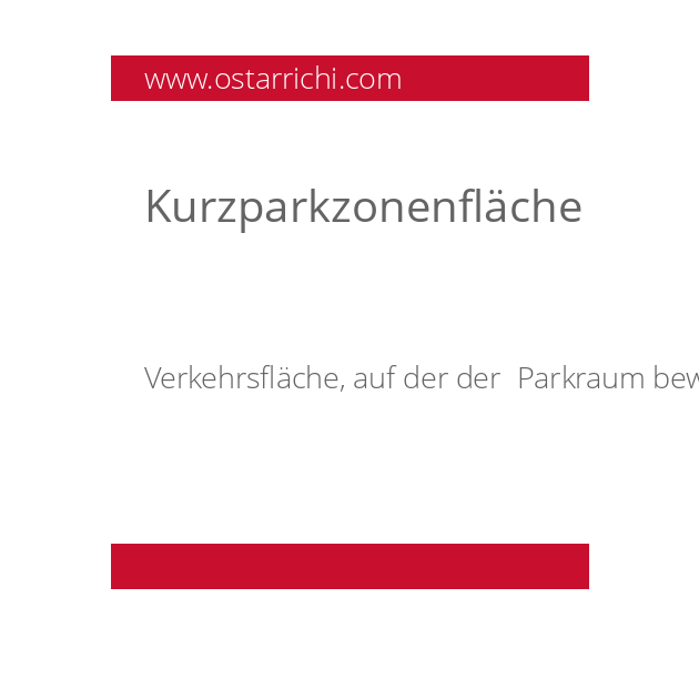 Kurzparkzonenfläche