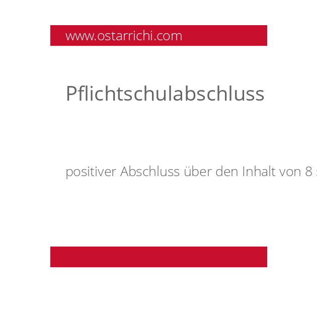 Pflichtschulabschluss