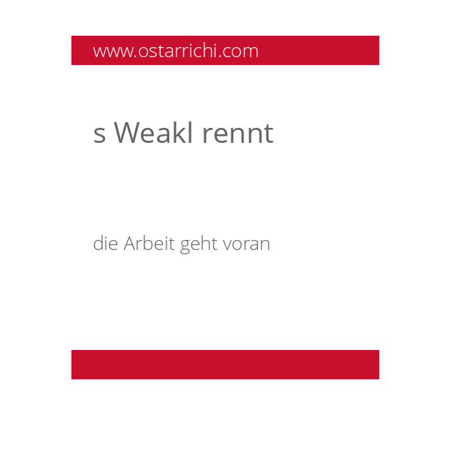 s Weakl rennt