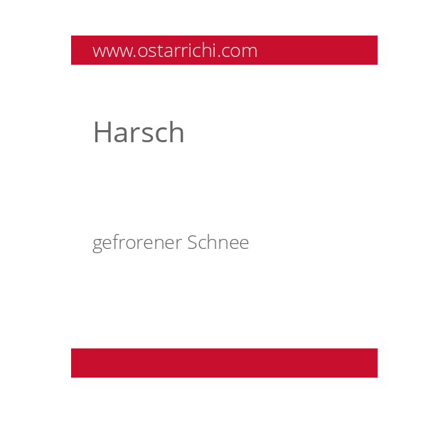 Harsch