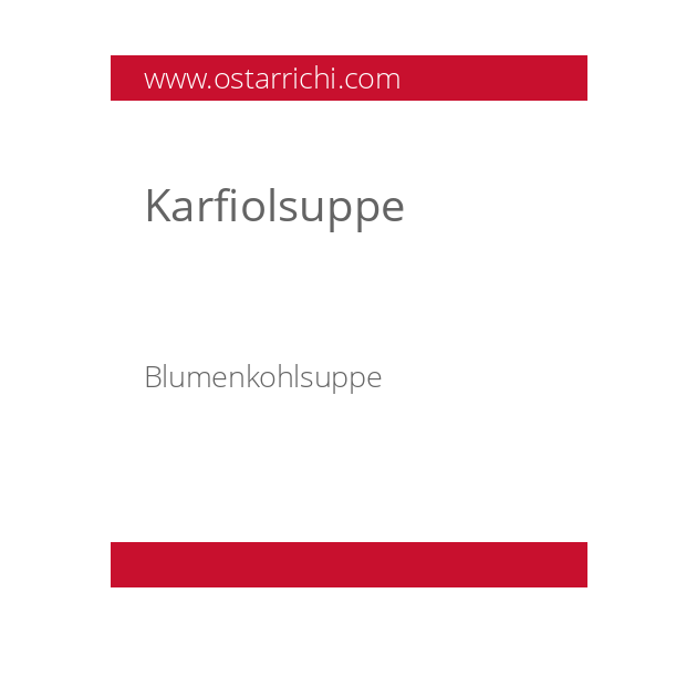 Karfiolsuppe