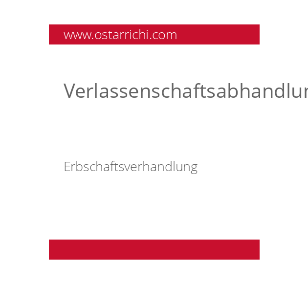 Verlassenschaftsabhandlung