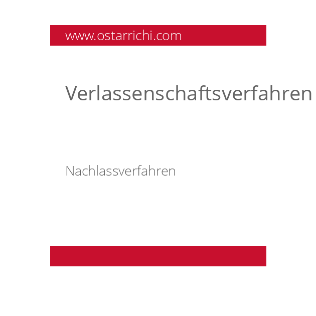 Verlassenschaftsverfahren
