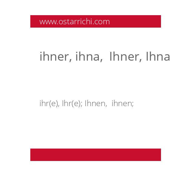 ihner, ihna,  Ihner, Ihna