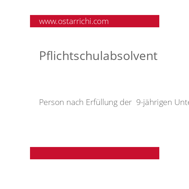 Pflichtschulabsolvent