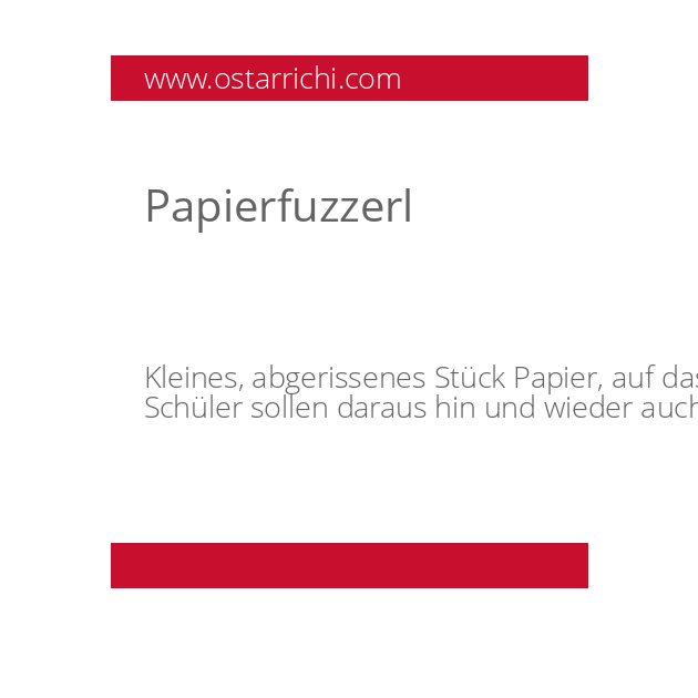 Papierfuzzerl