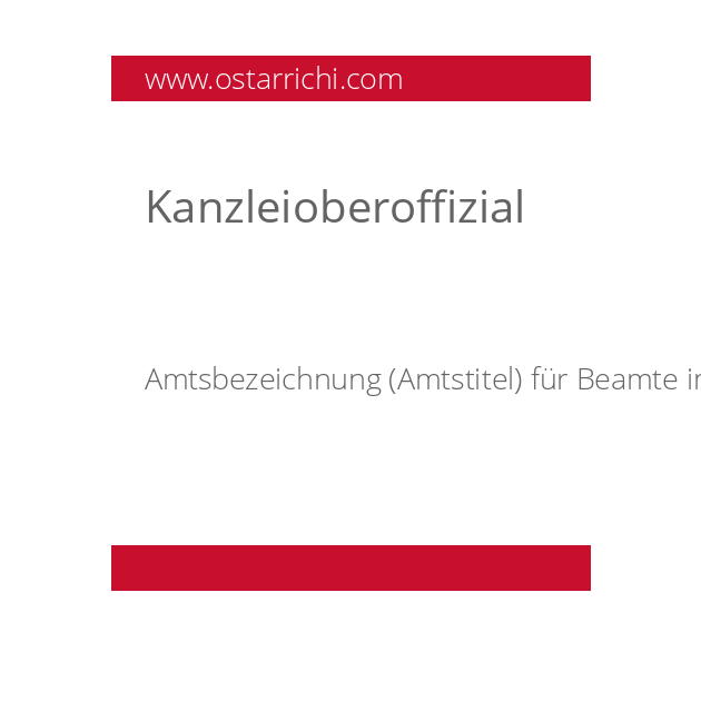 Kanzleioberoffizial
