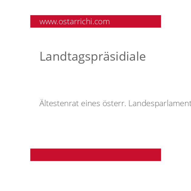 Landtagspräsidiale