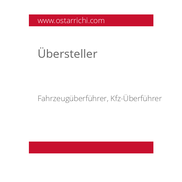 Übersteller