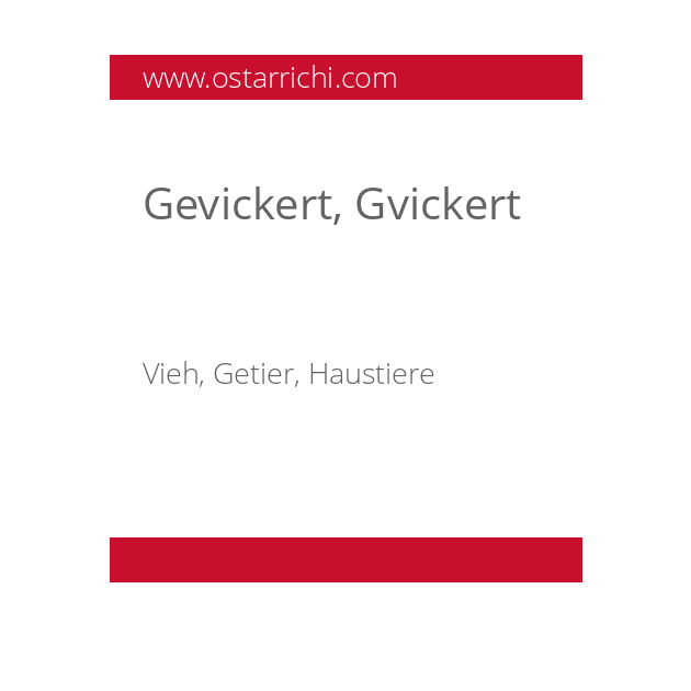 Gevickert, Gvickert