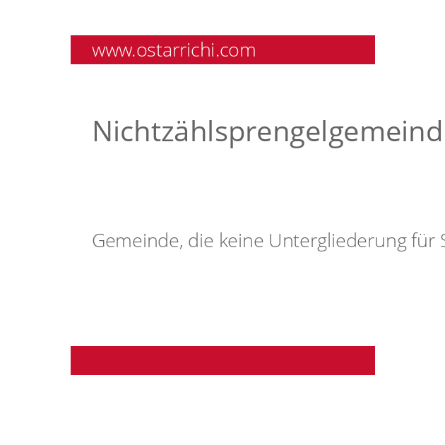 Nichtzählsprengelgemeinde