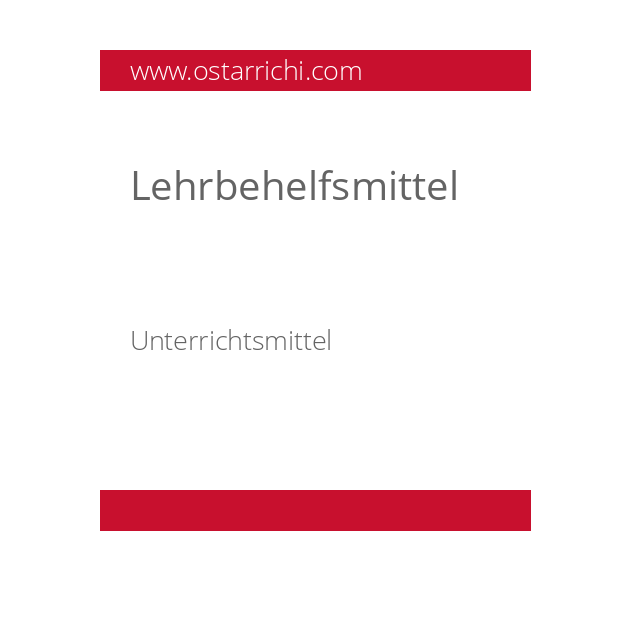 Lehrbehelfsmittel