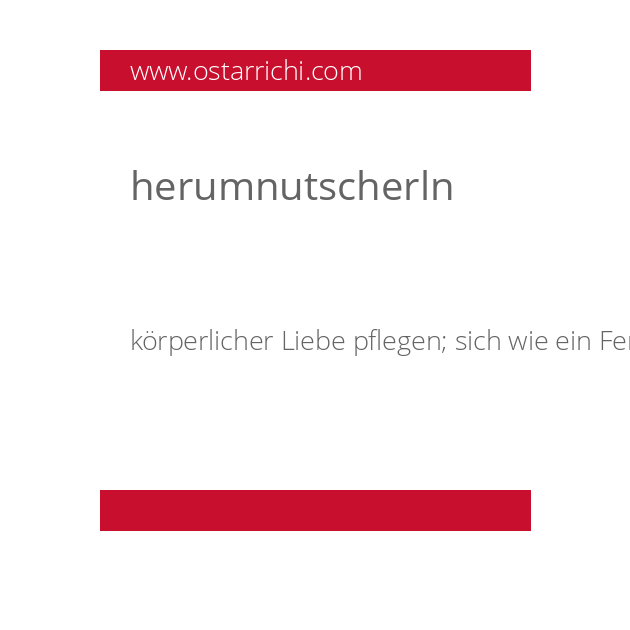 herumnutscherln