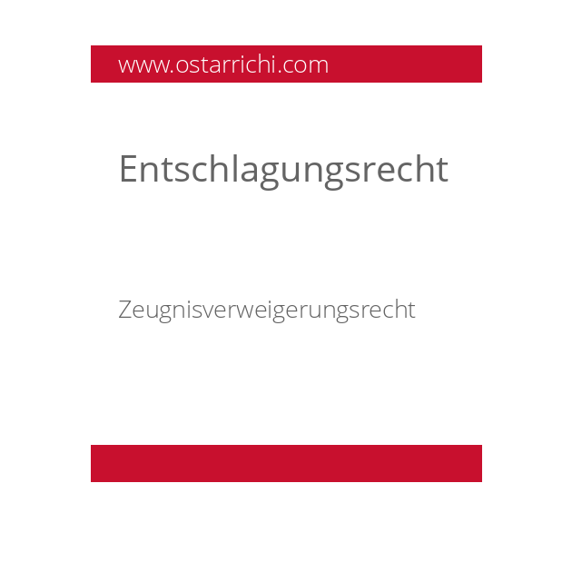 Entschlagungsrecht