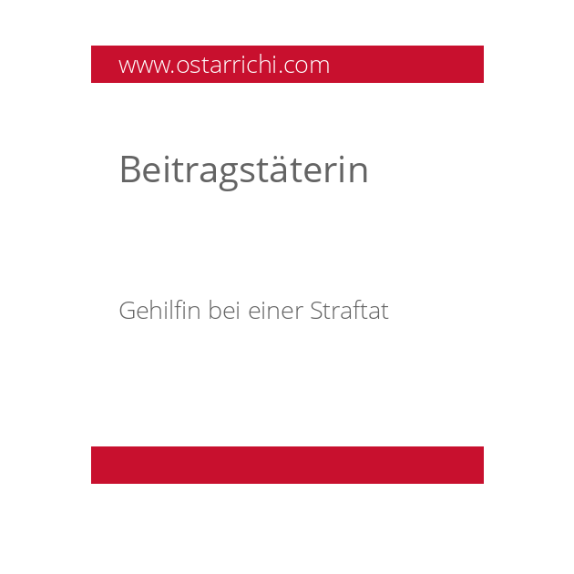 Beitragstäterin