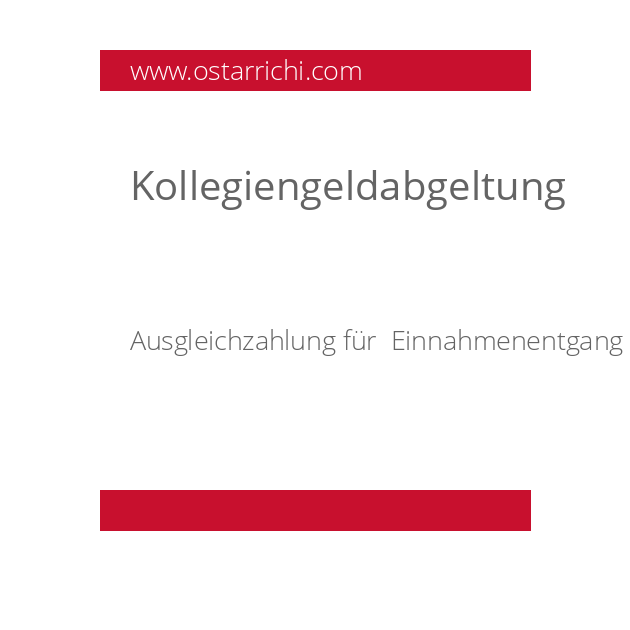 Kollegiengeldabgeltung