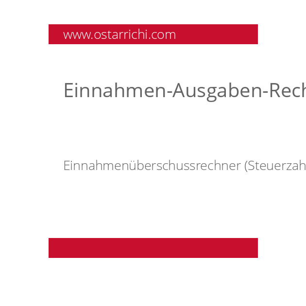 Einnahmen-Ausgaben-Rechner, Einnahmen-Ausgabenrechner