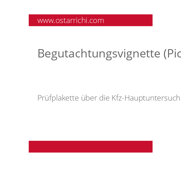 Begutachtungsvignette (Pickerl)