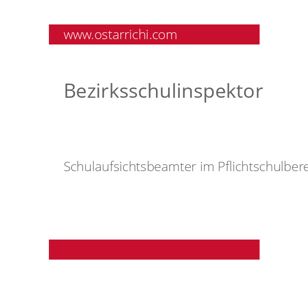 Bezirksschulinspektor