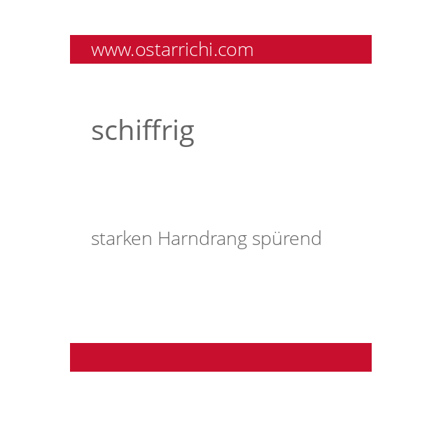 schiffrig