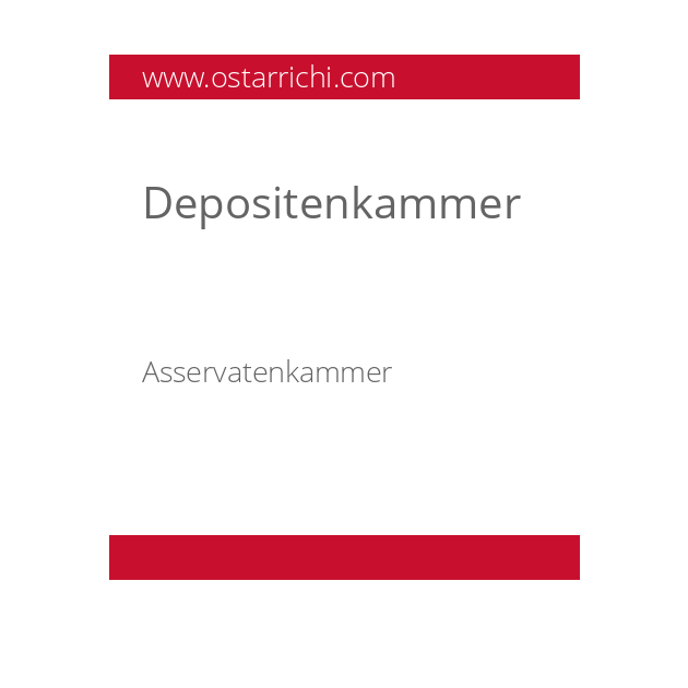 Depositenkammer