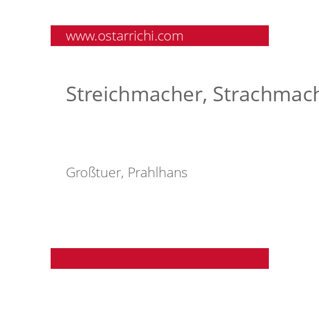 Streichmacher, Strachmacher