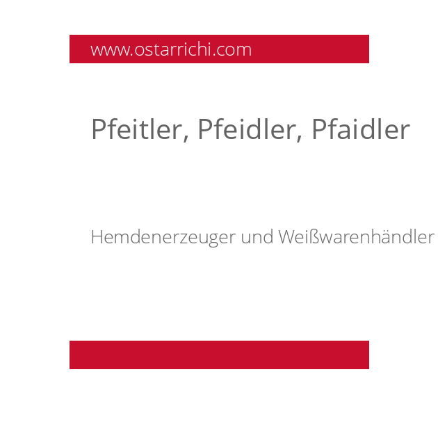Pfeitler, Pfeidler, Pfaidler