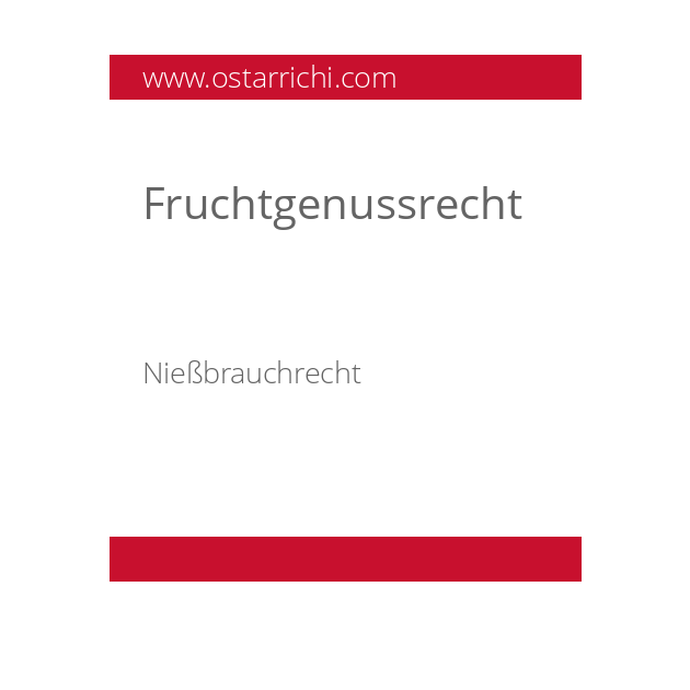 Fruchtgenussrecht