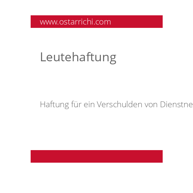 Leutehaftung