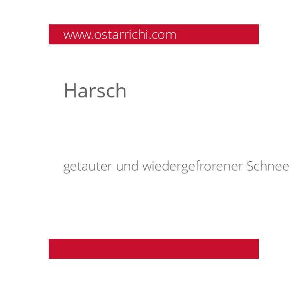 Harsch