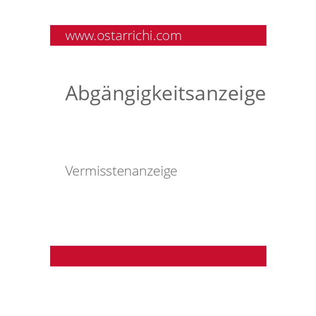 Abgängigkeitsanzeige