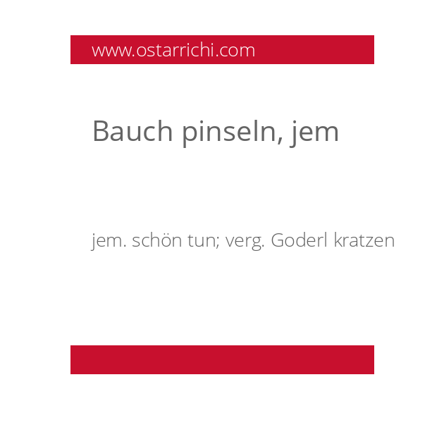 Bauch pinseln, jem
