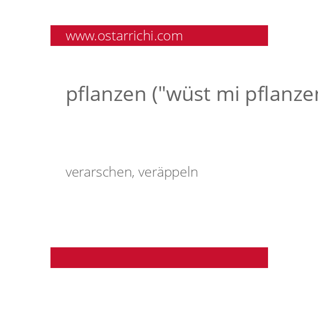pflanzen (