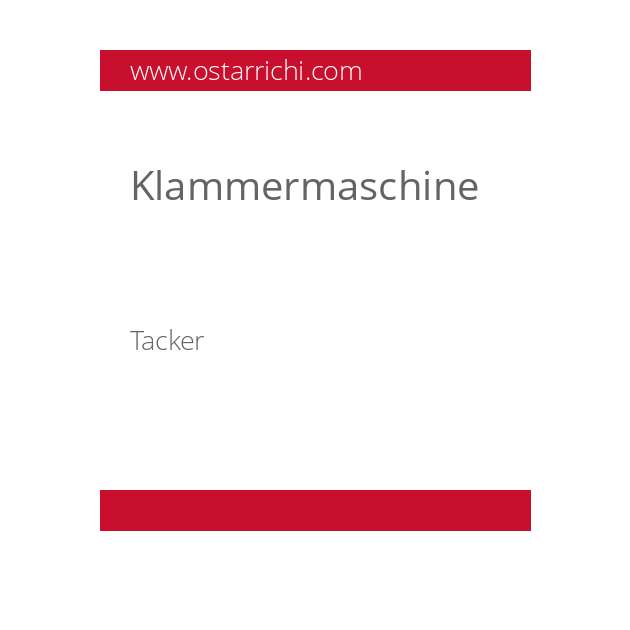 Klammermaschine