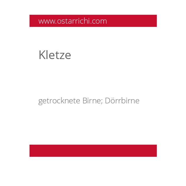Kletze