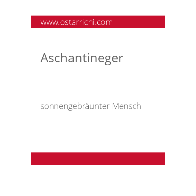 Aschantineger