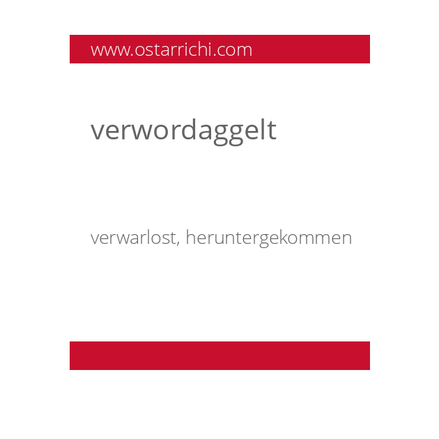 verwordaggelt