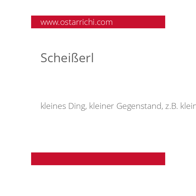 Scheißerl