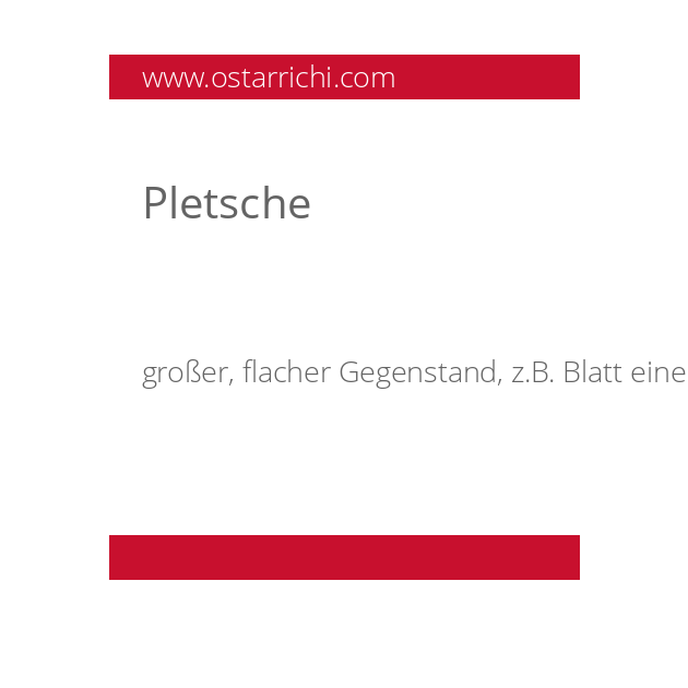 Pletsche