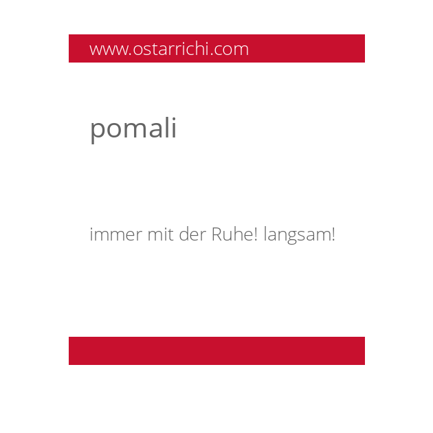 pomali