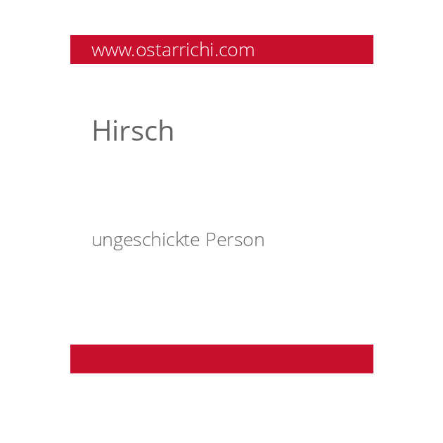 Hirsch