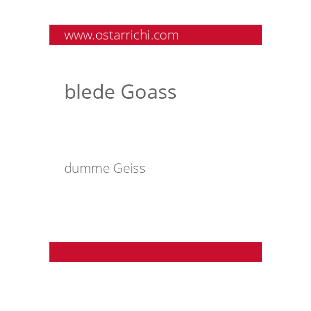 blede Goass