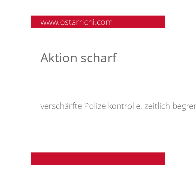 Aktion scharf