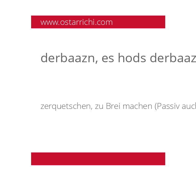 derbaazn, es hods derbaazd