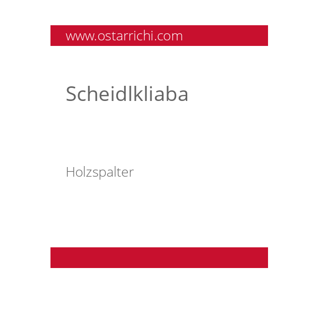 Scheidlkliaba